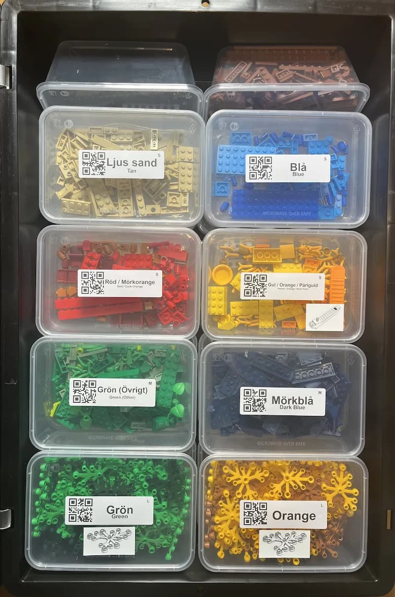 Abstrakt gradientillustration med rundade LEGOÂź-former